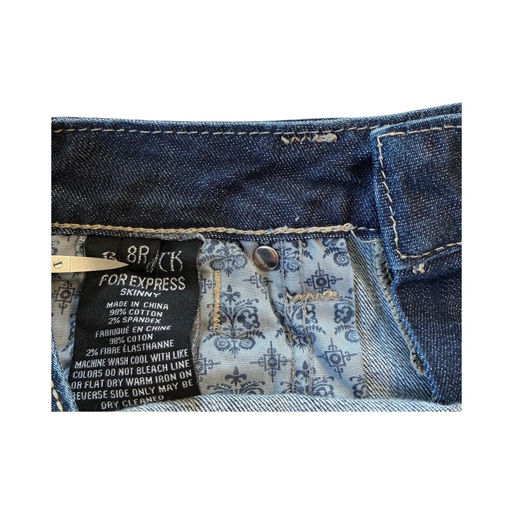ReRock Republic Jeans Womens 8R Dark‎ Wash Denim Skinny Embellished Pockets - Picture 9 of 11